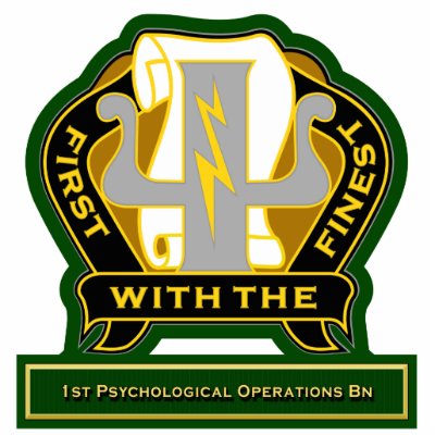 1st Psychological Operations Battalion DUI Cut Outs by a2zgraphicsworks