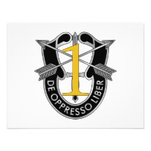 1st Special Forces Group Crest Personalized Invites