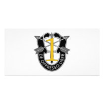 1st Special Forces Group Crest Photo Card Template