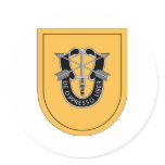 1st Special Forces Group Flash Round Sticker