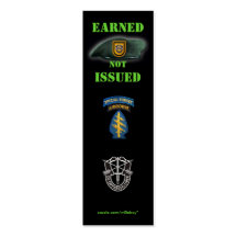 1st special forces group green berets bookmarker business card