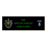 1st special forces group green berets bookmarkers business card templates