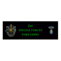1st special forces group green berets bookmarkers business card templates