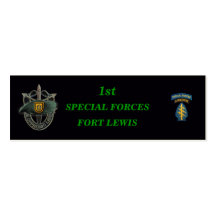 1st special forces group green berets bookmarkers business card templates