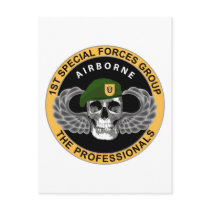 1st Special Forces Group Skull Postcard