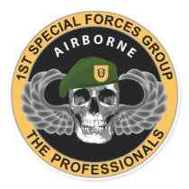 1st Special Forces Group Skull Sticker