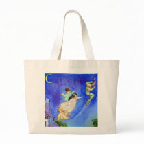 1ST STAR ON YOUR RIGHT, STRAIGHT ON UNTIL MORNING TOTE BAGS