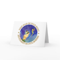 1ST STAR ON YOUR RIGHT, STRAIGHT ON UNTIL MORNING GREETING CARDS