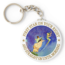 1ST STAR ON YOUR RIGHT, STRAIGHT ON UNTIL MORNING KEYCHAINS
