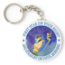 1ST STAR ON YOUR RIGHT, STRAIGHT ON UNTIL MORNING KEY CHAINS