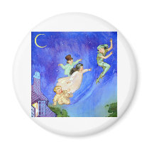 1ST STAR ON YOUR RIGHT, STRAIGHT ON UNTIL MORNING FRIDGE MAGNETS