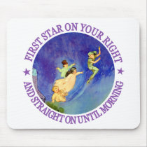 1ST STAR ON YOUR RIGHT, STRAIGHT ON UNTIL MORNING MOUSE PAD
