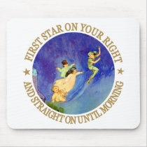 1ST STAR ON YOUR RIGHT, STRAIGHT ON UNTIL MORNING MOUSE PAD