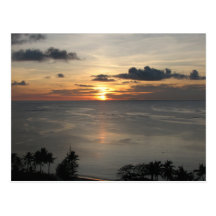 1st Sunset in Guam Post Card