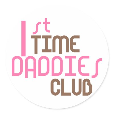 1st Time Daddies Club (Pink) Stickers by LushLaundry
