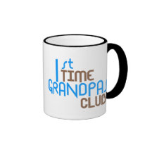1st Time Grandpas Club (Blue) Mug