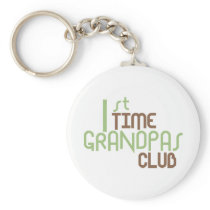 1st Time Grandpas Club (Green) Keychain