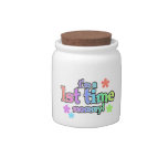 1st Time Mommy Rainbow Text Gifts Candy Jars