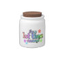 1st Time Mommy Rainbow Text Gifts Candy Jars