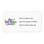 1st Time Mommy Rainbow Text Gifts Shipping Labels