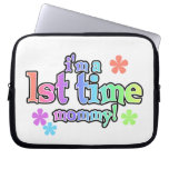 1st Time Mommy Rainbow Text Gifts Computer Sleeve