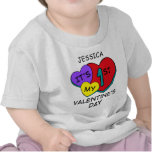 1st Valentine's Day Hearts Infant T-Shirt