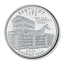 2001 Kentucky State Quarter magnet