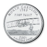 2001 North Carolina State Quarter magnet