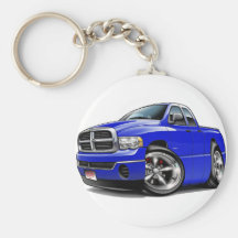 2003-08 Ram Quad Blue Truck Keychain