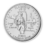 2003 Illinois State Quarter magnet