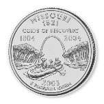 2003 Missouri State Quarter magnet