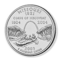 2003 Missouri State Quarter magnet