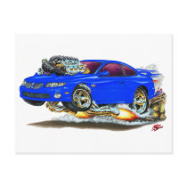 2004-06 GTO Blue Car Postcards