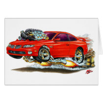2004-06 GTO Red Car Greeting Card