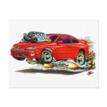 2004-06 GTO Red Car Postcards