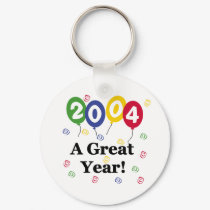 2004 a Great Year Birthday keychains