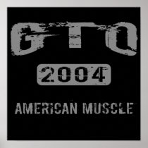 2004 GTO American Muscle Poster