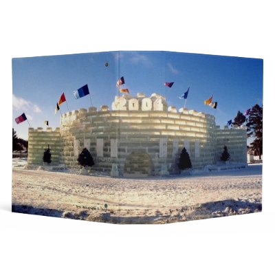 2004 Ice Castle, Saranac Lake, NY Avery Binder by terraphotography