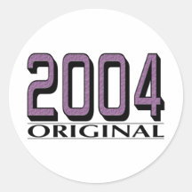 2004 Original Round Stickers