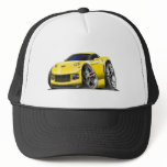 2005-09 Corvette Yellow Car Trucker Hat