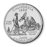 2005 California State Quarter magnet
