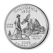 2005 California State Quarter magnet