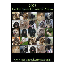 2005 Cocker Spaniel Rescue Poster posters by pegkip 2005 Cocker Spaniel Rescue Poster posters