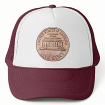 2005 Lincoln Memorial one cent copper coin, back Hats