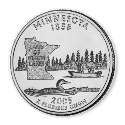2005 Minnesota State Quarter magnet by StateQuarterGear