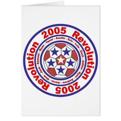 2005 Revolution Team Logo RYSL Greeting Card by RevolutionSoccer