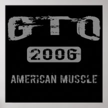 2006 GTO American Muscle Poster