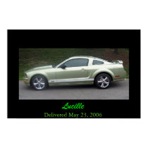 2006 Legend Lime Mustang GTA posters