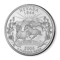 2006 Nevada State Quarter magnet by StateQuarterGear 2006 Nevada State Quarter magnet