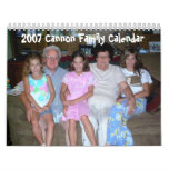 2007 Cannon Family Calendar